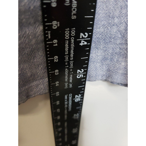 Kim Rogers Size M Blue gray Linen / Cotton Long Sleeve Collared Button Up Shirt - Picture 4 of 6